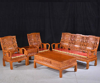 奧哲紅木沙發A-S11 傳統工藝與現代美學的藝術融合